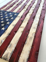Angle View of Colored American Flag